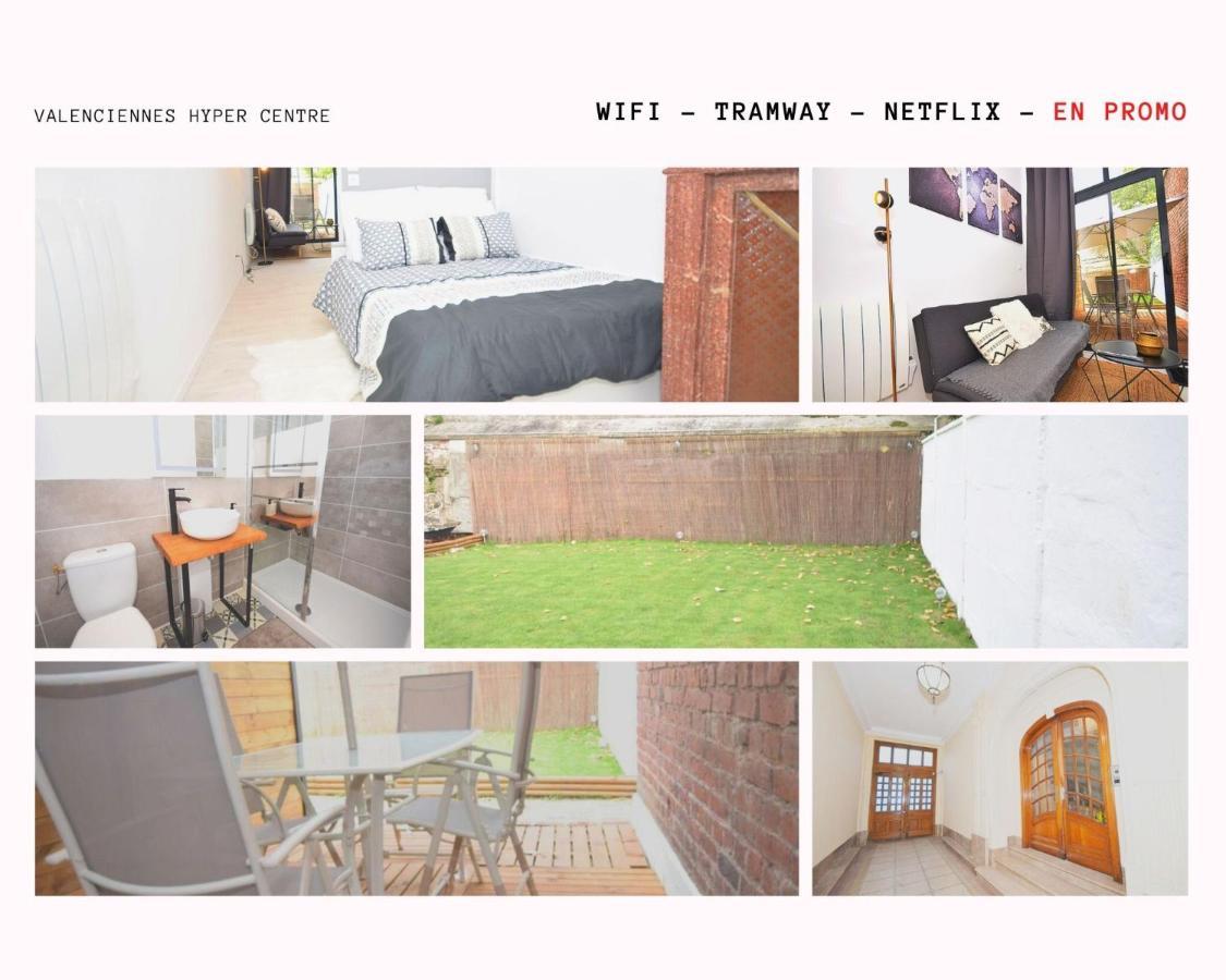 شقة Hyper Centre Valenciennes - Wifi - Terrasse - Tramway - Lerelaisdodile2 المظهر الخارجي الصورة